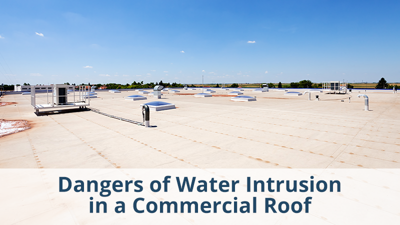 Water Damage in Commercial Roof